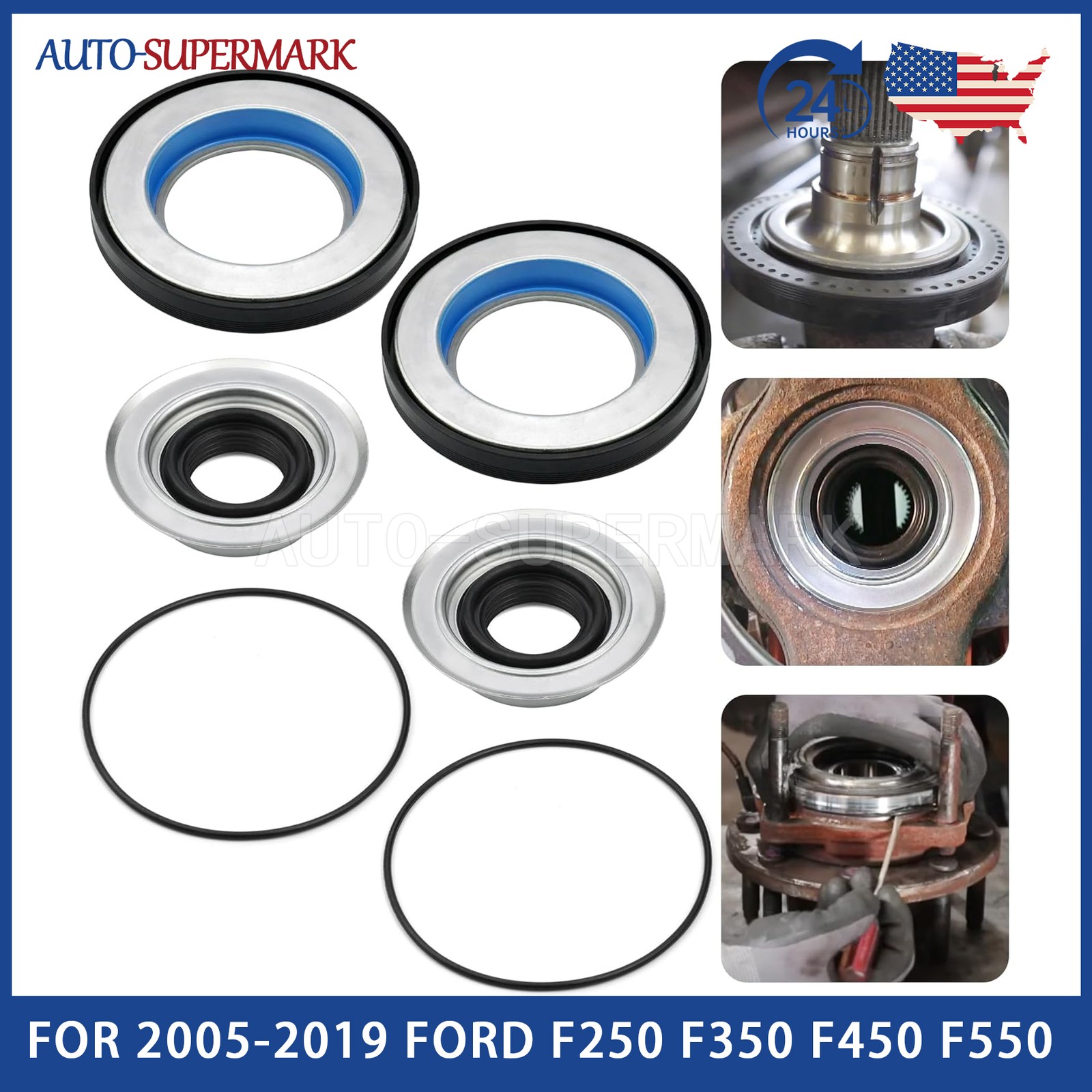 Front Axle Knuckle Vacuum Seal For Ford Super Duty 2005-2019 F250 F350 F450 F550