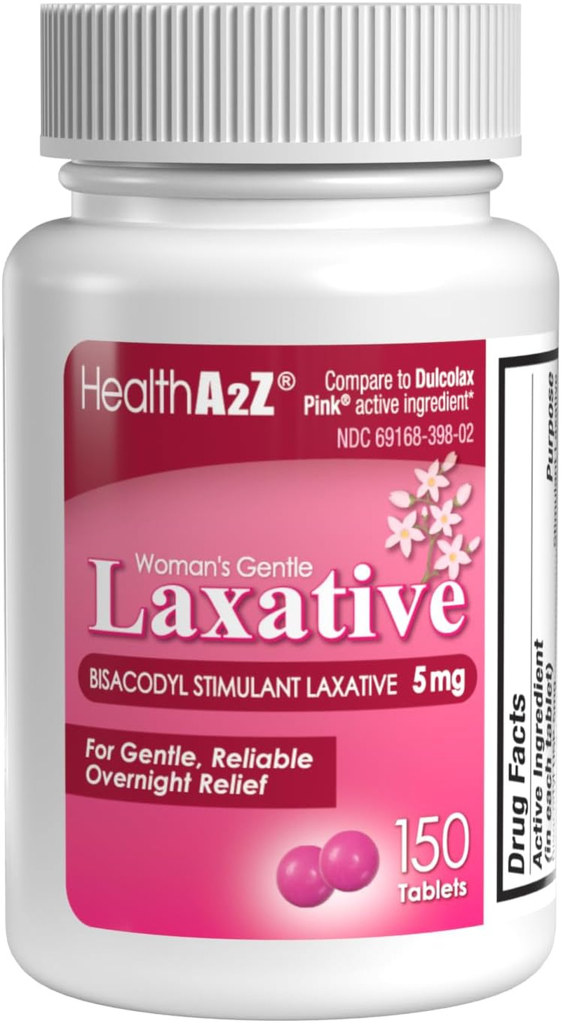 Woman's Gentle Laxative | Bisacodyl Stimulant Laxative 5mg | Constipation Rel...