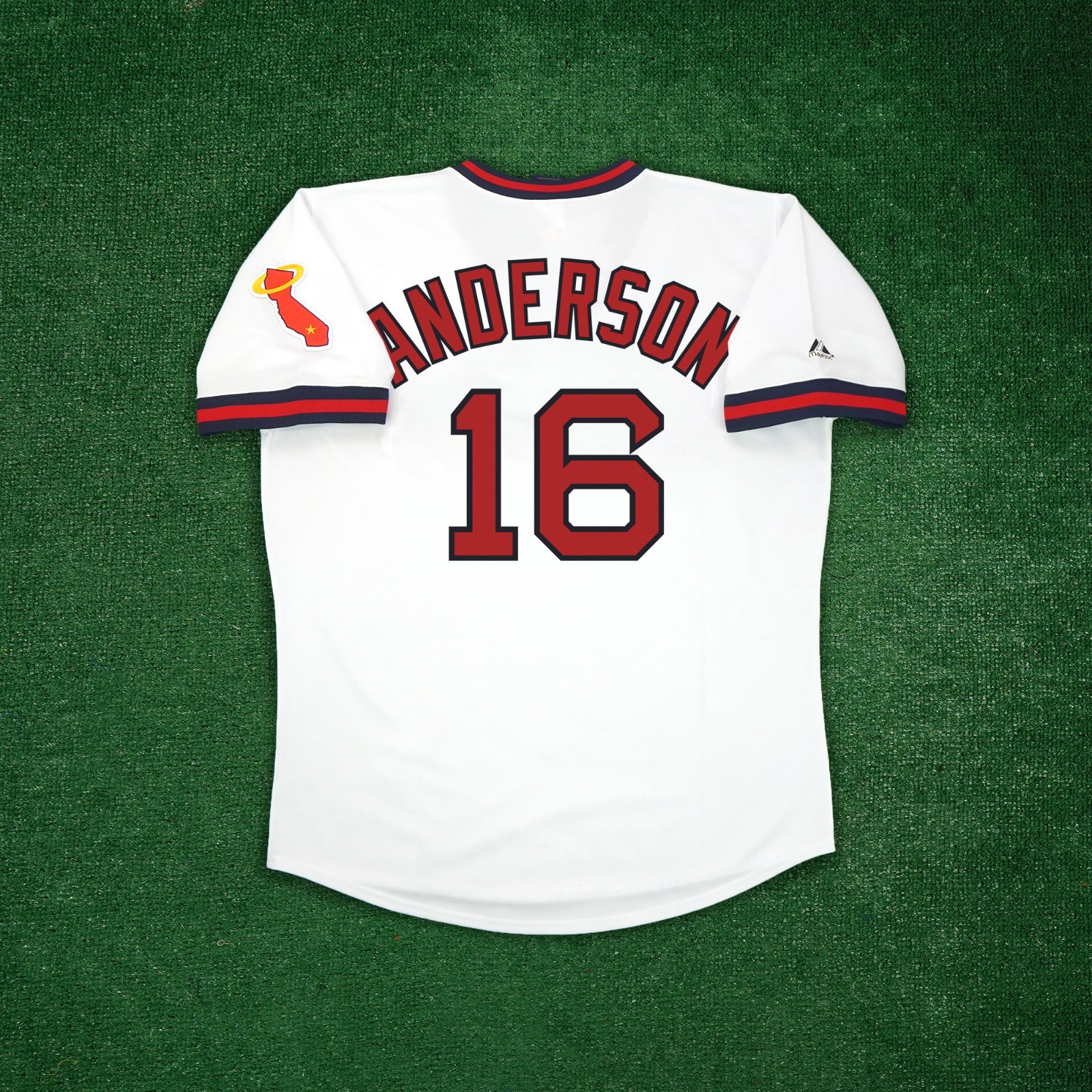 Garret Anderson 1973 California Angels Cooperstown Men's Home White Jersey