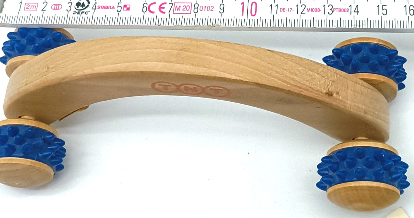 Massage Roller for Seniors Acupunture Wooden Approx 15cm Handle