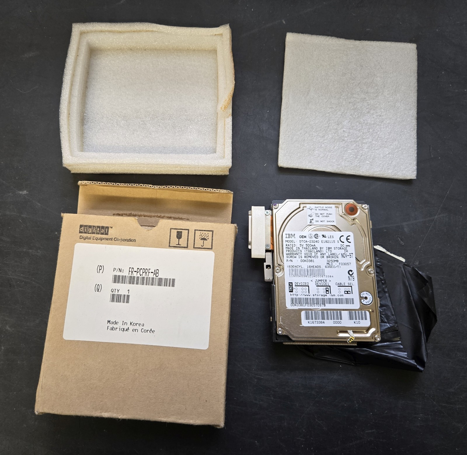 3.2GB hard drive & mounting caddy for DIGITAL HiNote Ultra 2000 - TESTED