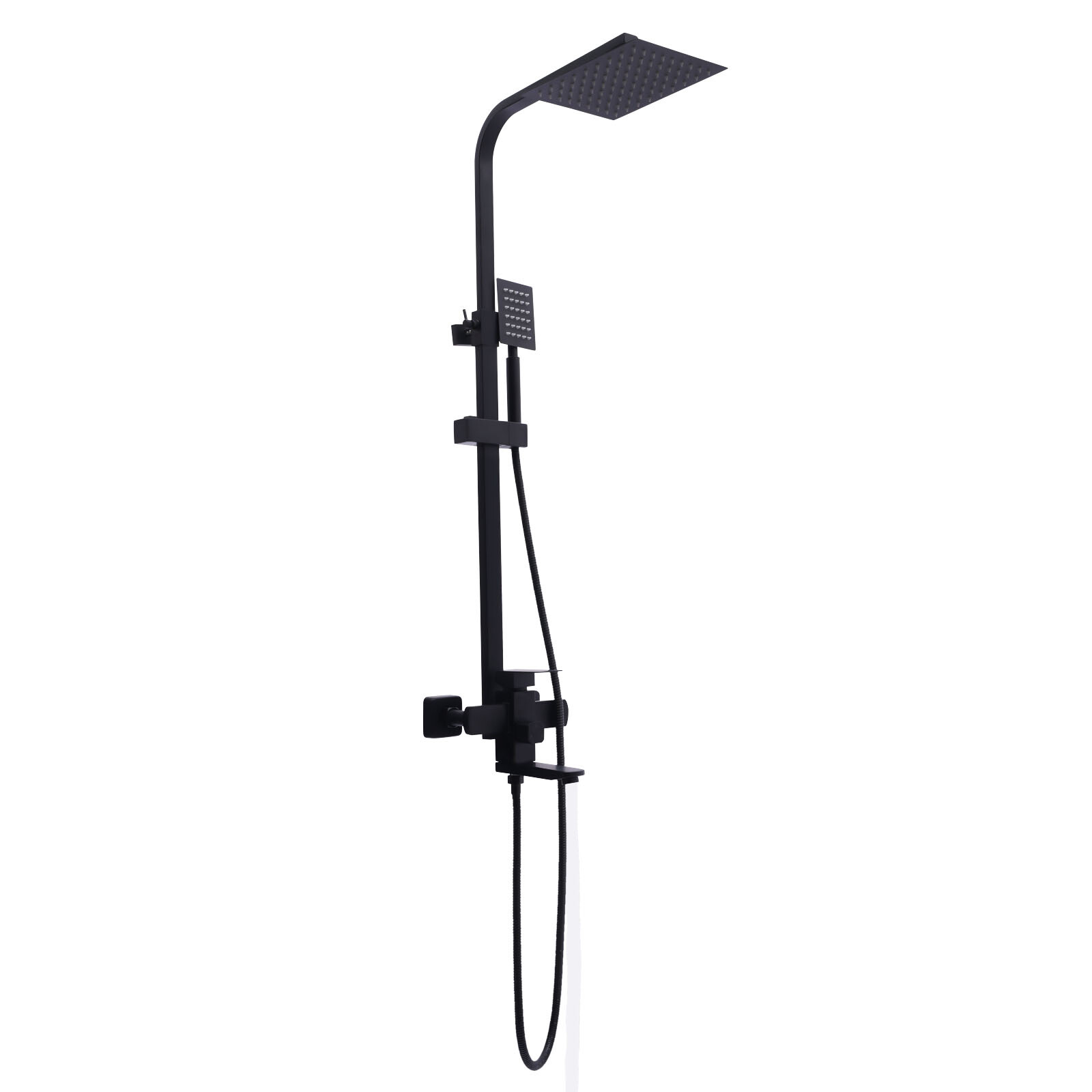 Stainless Steel Shower Panel Tower with Rainfall Jets & Massage System