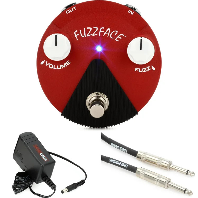 Dunlop FFM6 Band of Gypsys Fuzz Face Mini with Power Supply and Cable