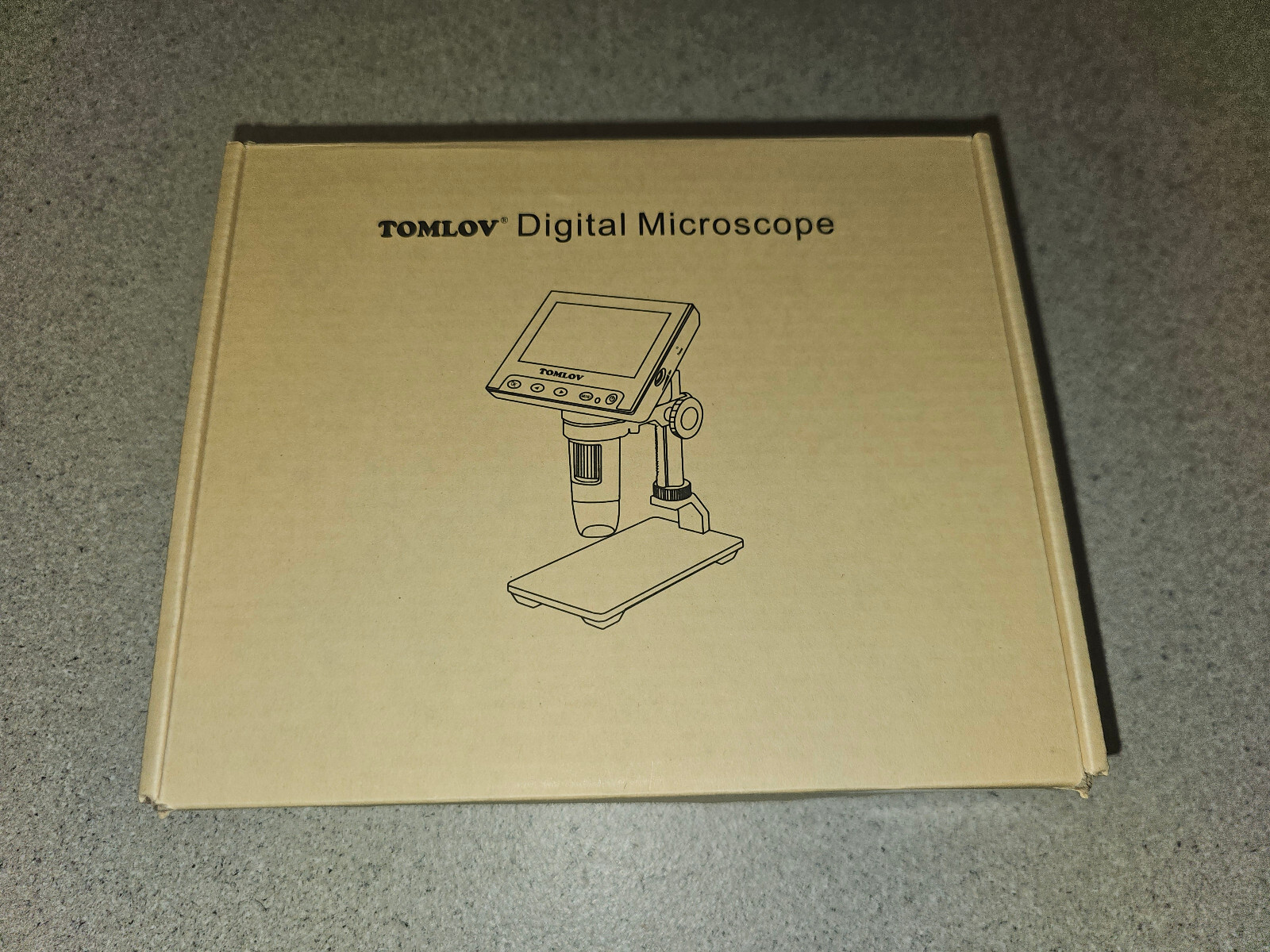 TOMLOV 1000X Digital Microscope Camera 4.3" LCD Coin magnifier solder workbench.