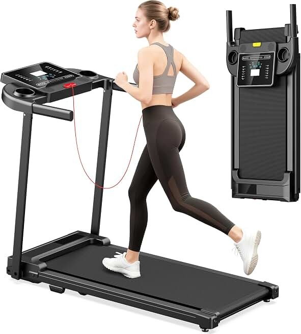 Treadmills for Home Walking Pad Machine Foldable Treadmill with Handle Bar