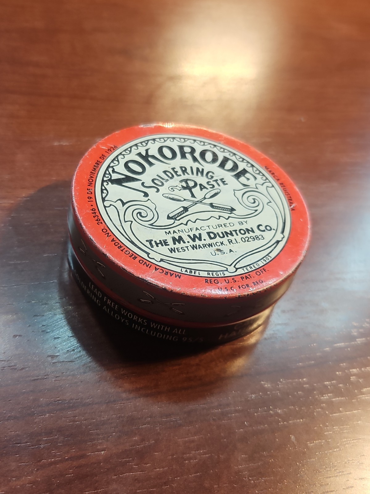 M.W Dunton Nokorode Vintage Soldering Paste Unopened