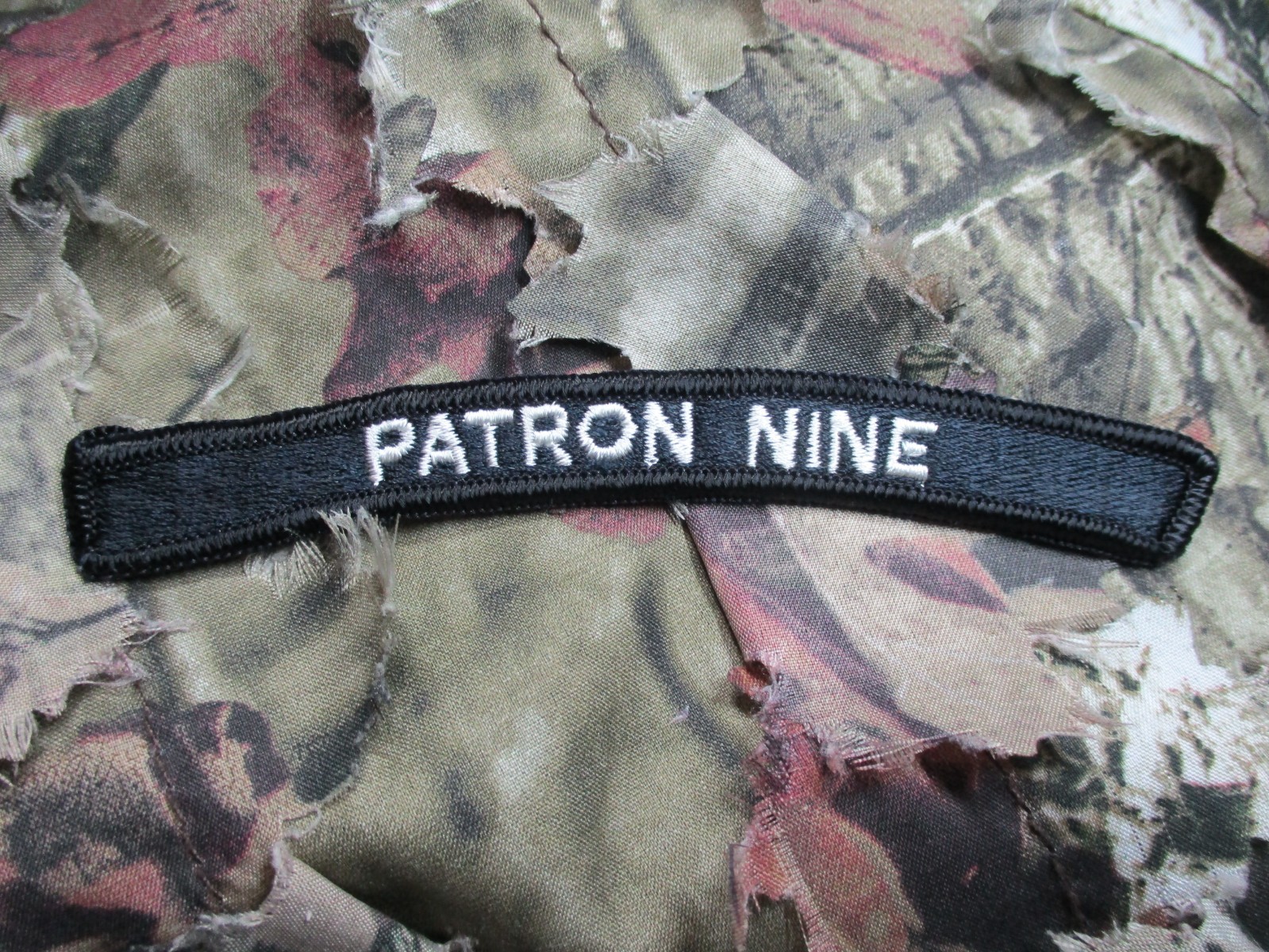 Patron Nine Military Tab Patch