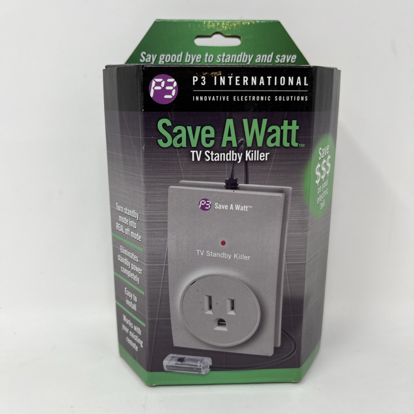 P3 International Save A Watt TV Standby Killer Model P4150 Stops Energy Hog