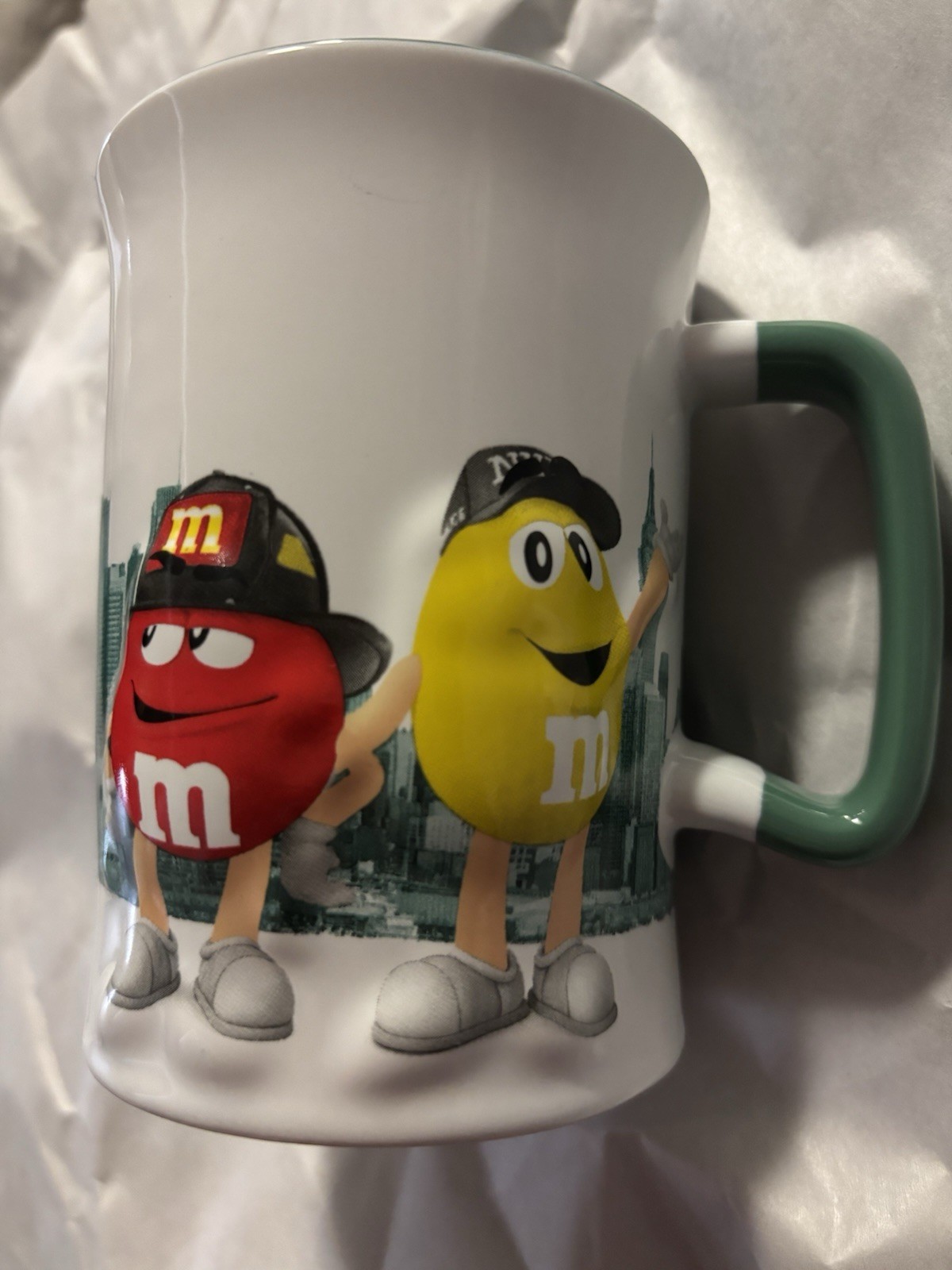 M&Ms NYC Firefighters Police Coffee Mug New York NYPD NYFD