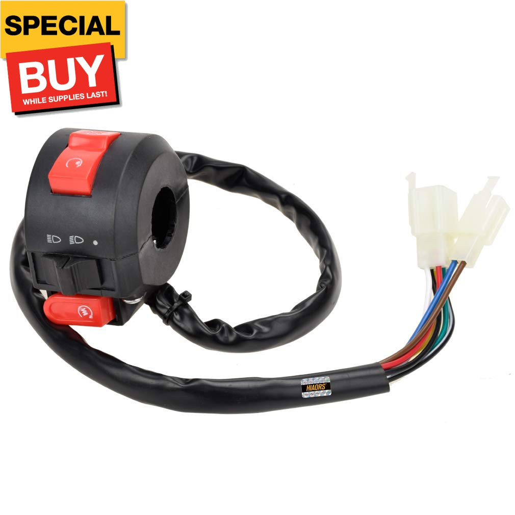 Left Kill Light Starter Switch 8 Wire 3 Function for Taotao 50cc 70cc 90cc 110cc