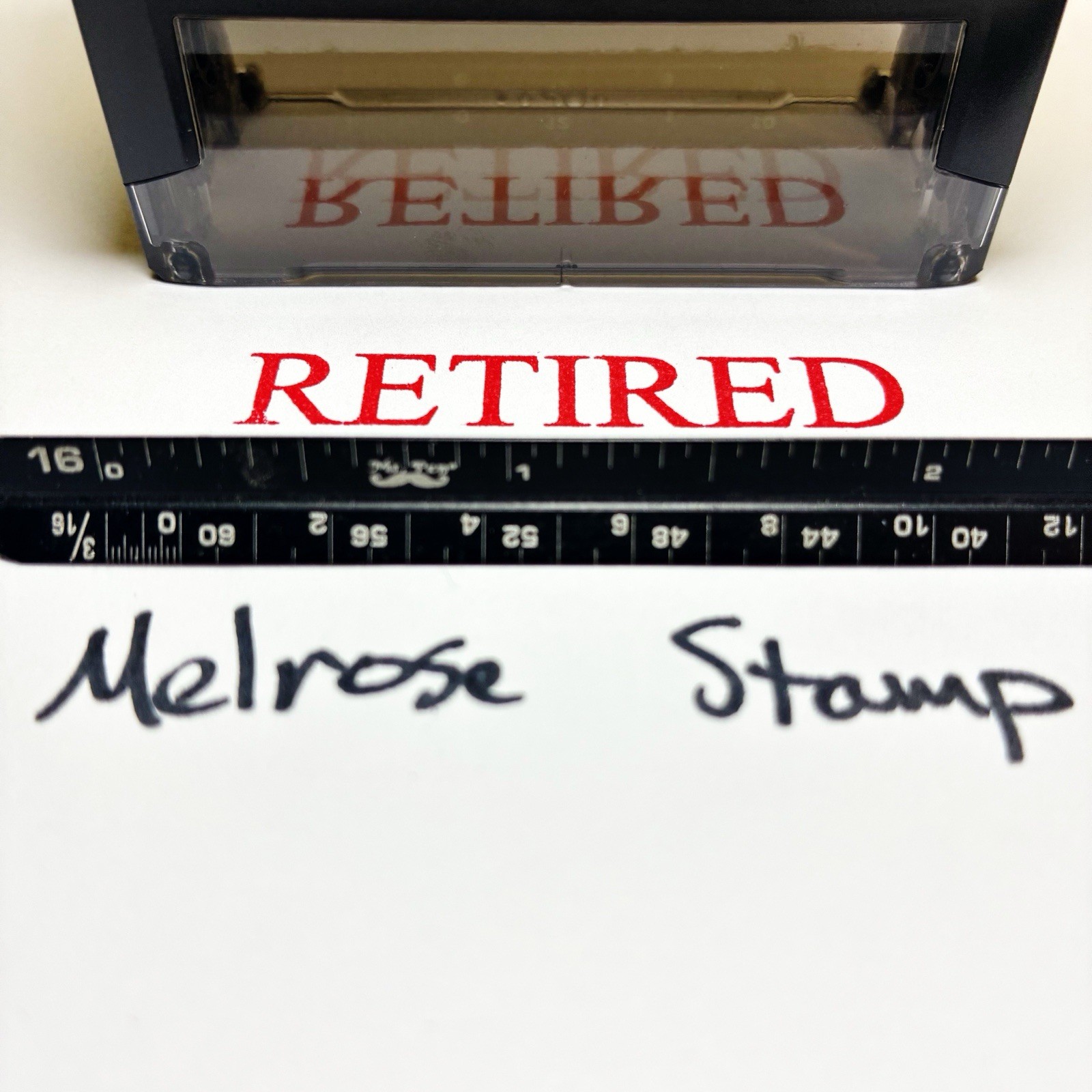 Retired Rubber Stamp Red Ink Self Inking Ideal 4913