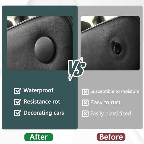 2PCS Car Armrest Cover,Universal Armrest Cap Replacement for Chevy Tahoe, Black