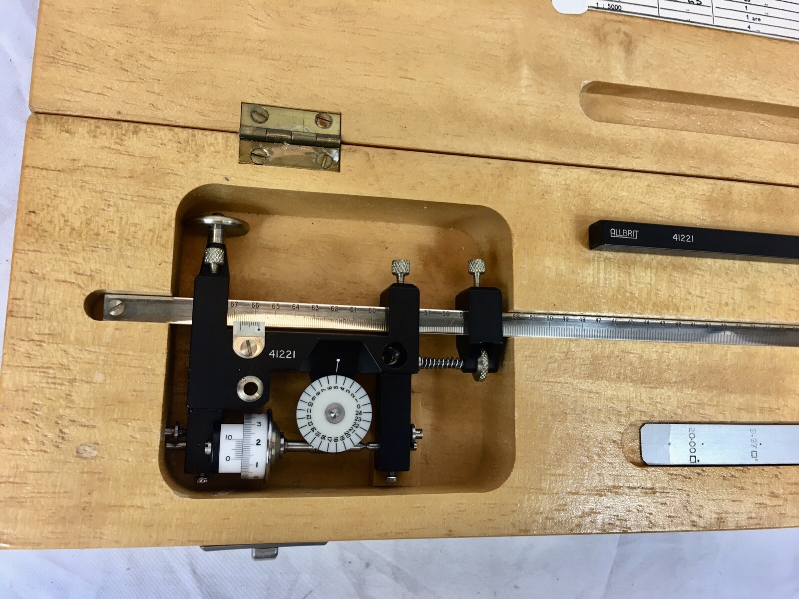 Vintage ALLBRIT Fixed Arm Polar Planimeter, Mathmatical Measuring Instrument