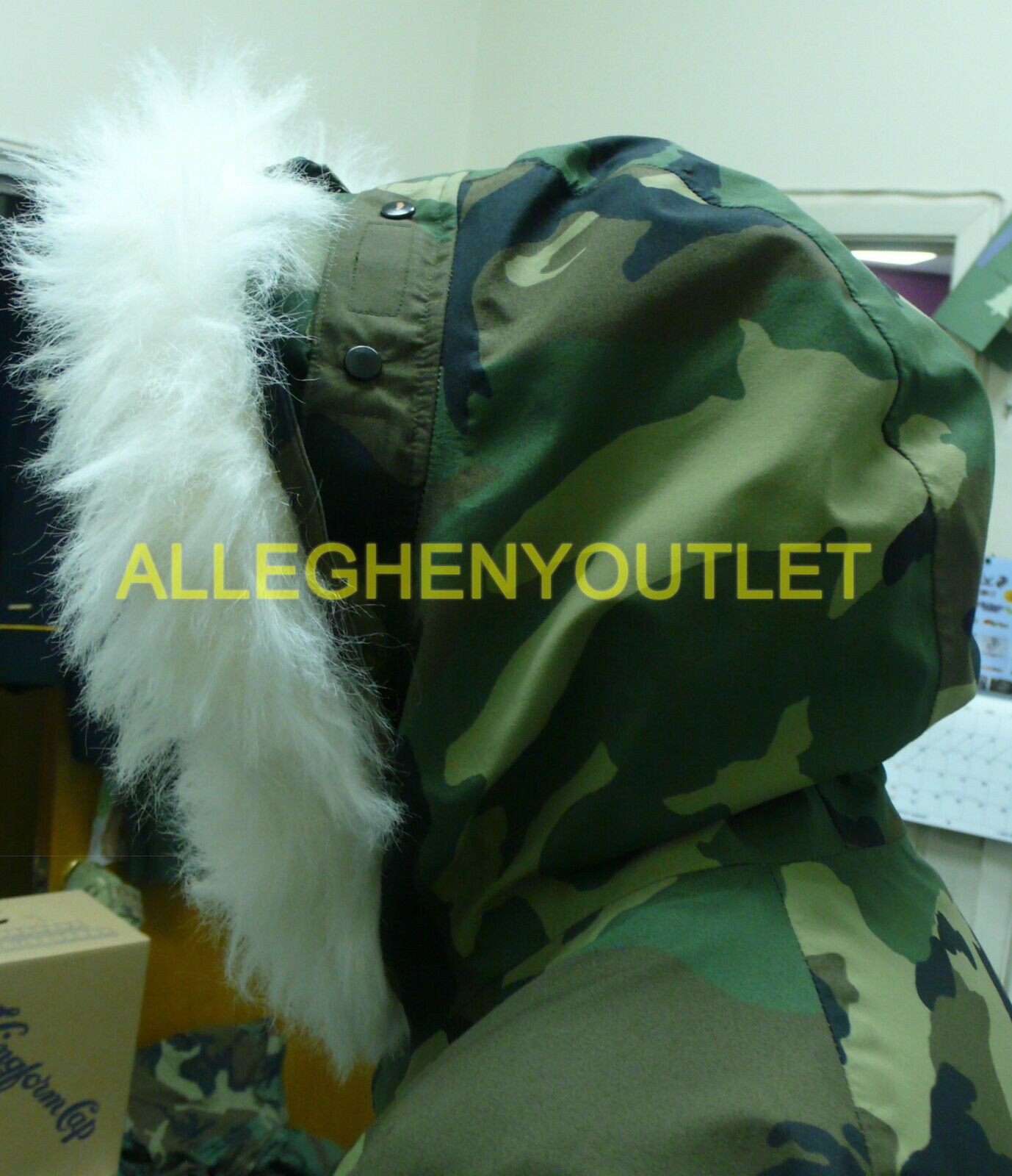 FUR RUFF ATTACHMENT for Hood of Cold Weather Woodland Goretex Parka Jacket SMALL