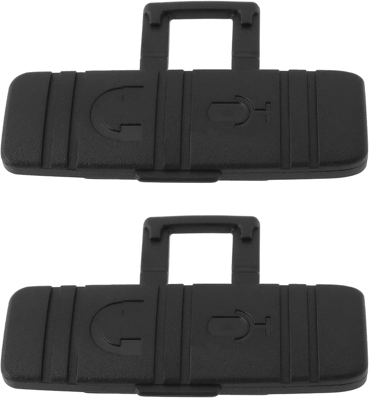 2Pcs Wireless Earphones Microphone Rubber Dust Cover Compatible with Anytone AT-