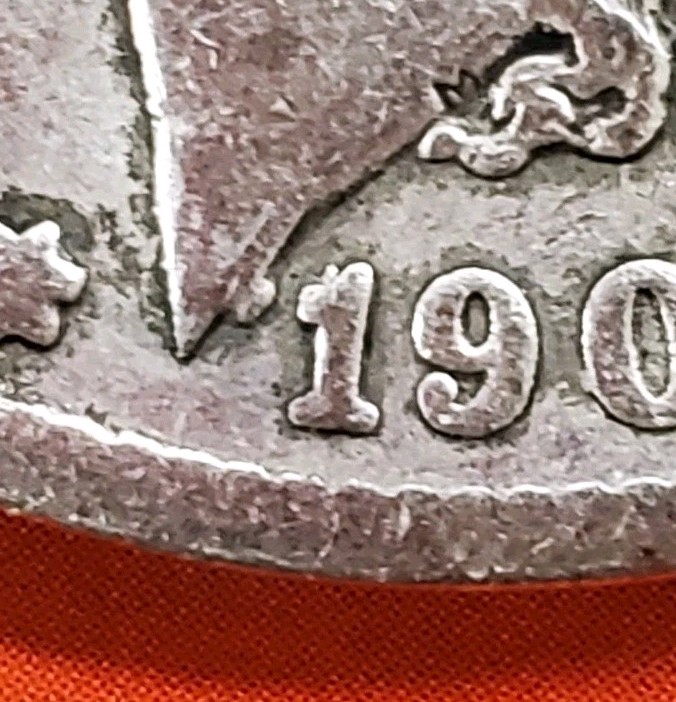 1902 P Morgan Silver Dollar MULTIPLE Die Chip ERROR Circulated