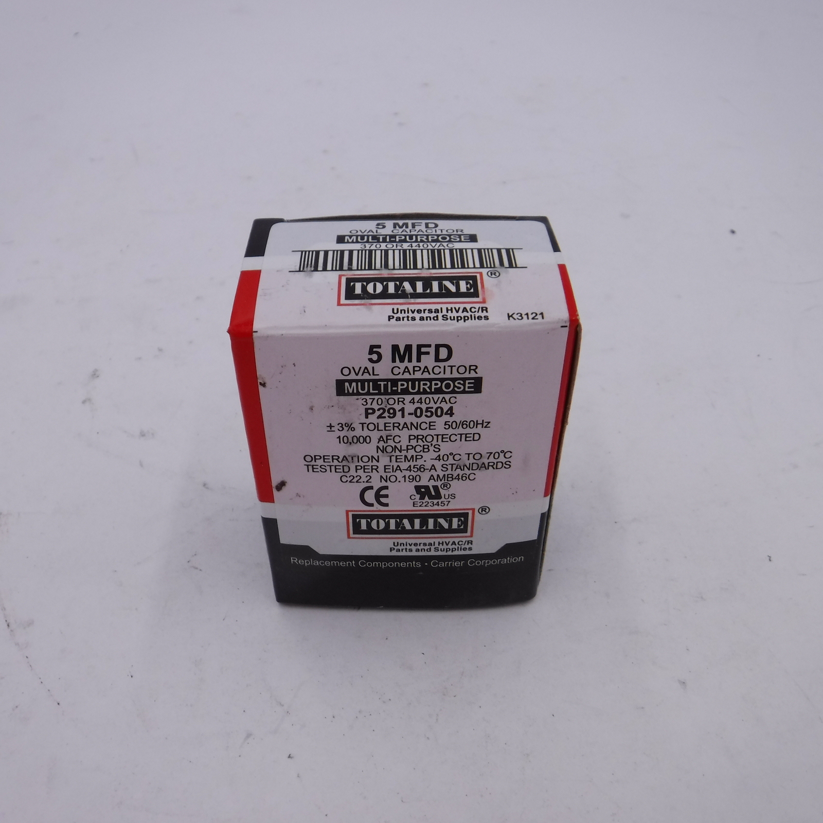 Totaline 5 MFD P291-0504, 440V Oval Multi-Purpose Capacitor - 50/60Hz
