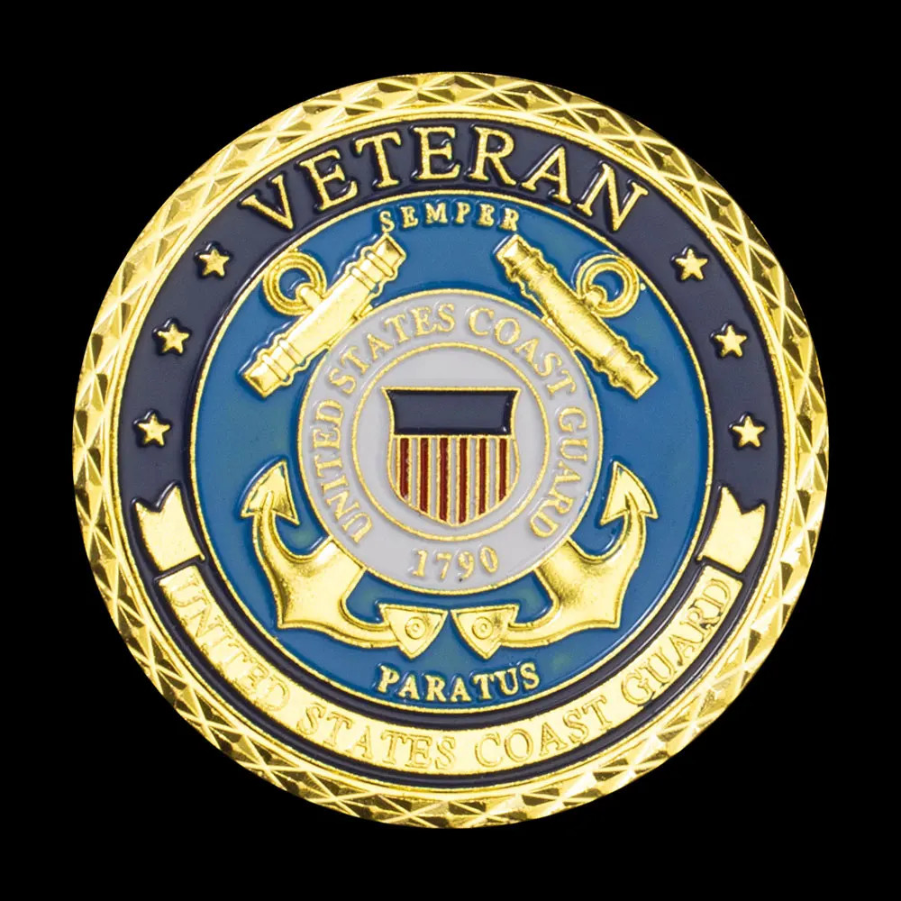 Coast Guard (Vet) Challenge Coin - Excellent Gift