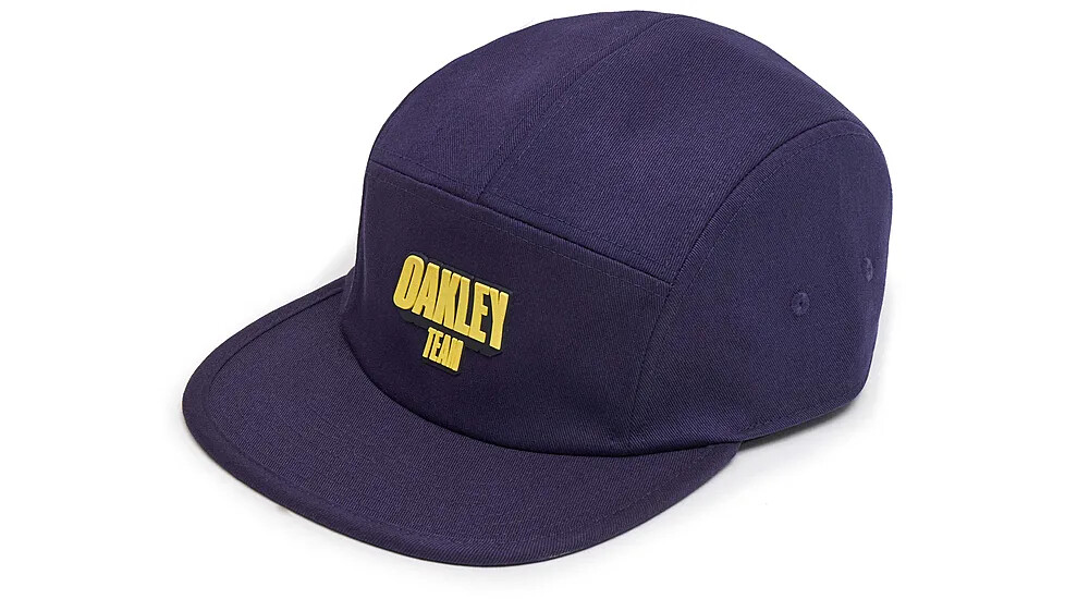 5 Panel Oakley Team Patch Hat Blackout Black Baseball Cap New S/M Adjustable Wow