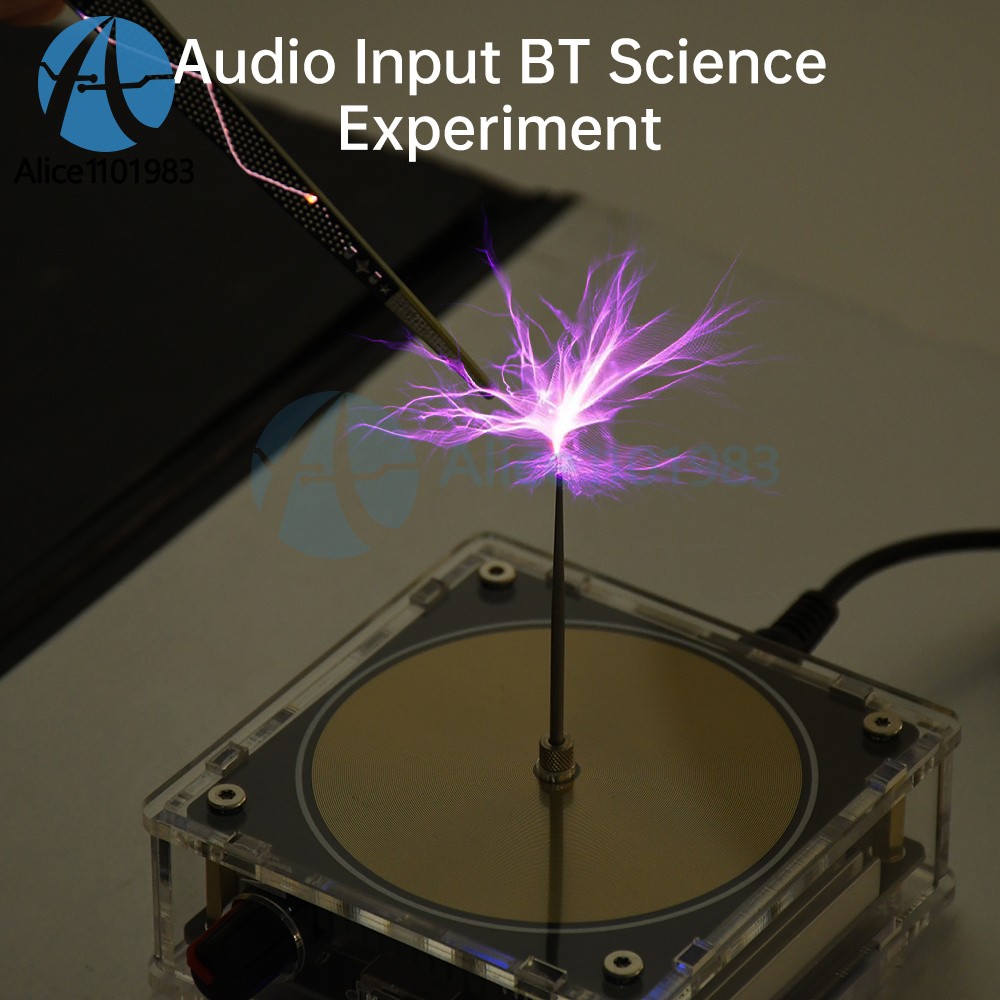 Tesla Coil Plasma Music Loudspeaker Bluetooth Touchable Artificial Lightning DIY