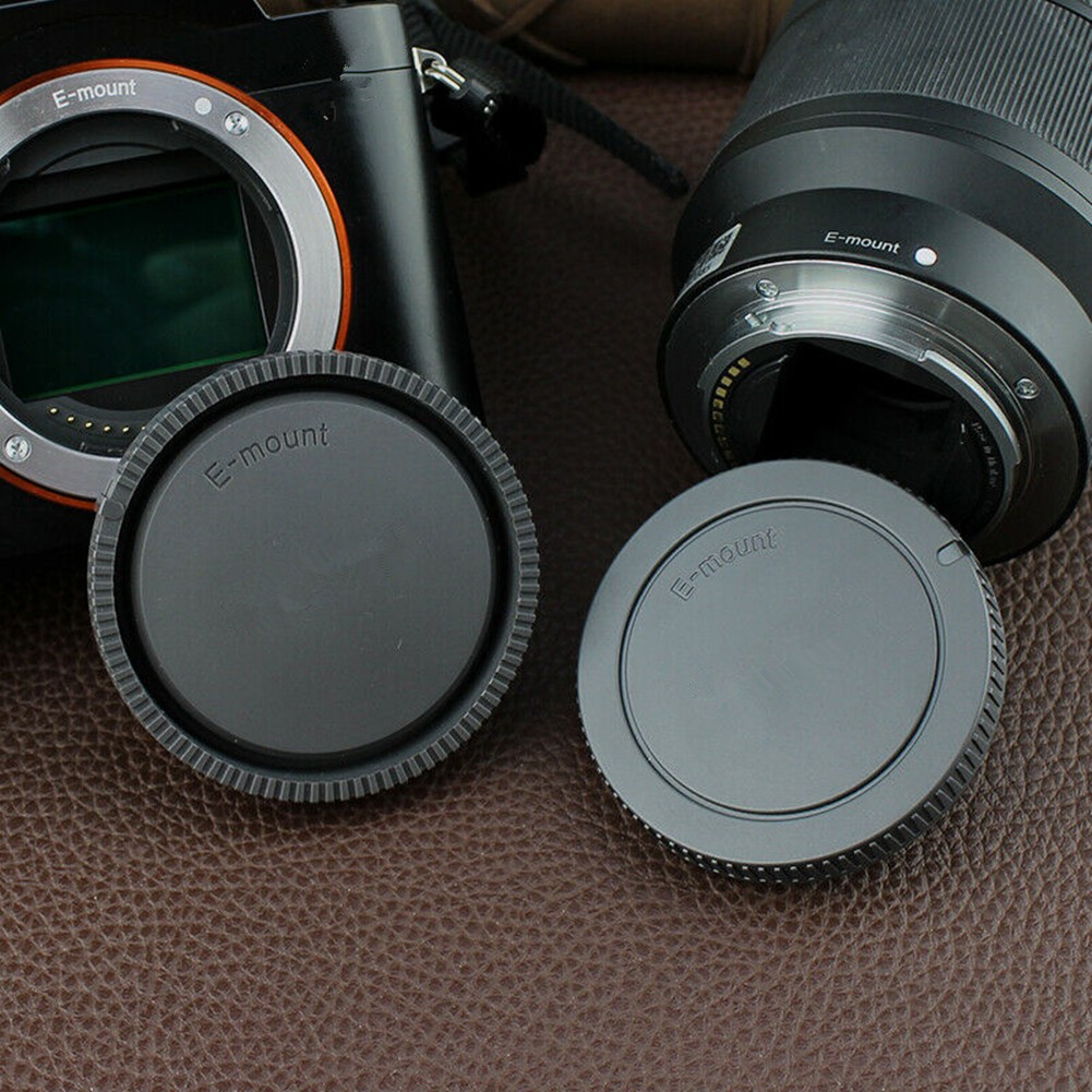 Replacement Camera Body Front Cap+Rear Lens Cap For Sony A5000 ILCE-A7 A6400 A7S