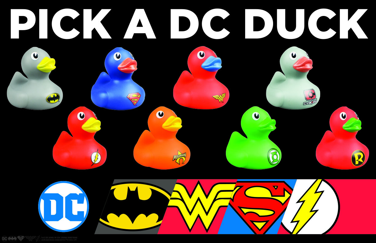 2" Inch DC COMICS Vinyl Rubber Ducks: PICK YOUR OWN 8 Ducks of FANATICISM!!!