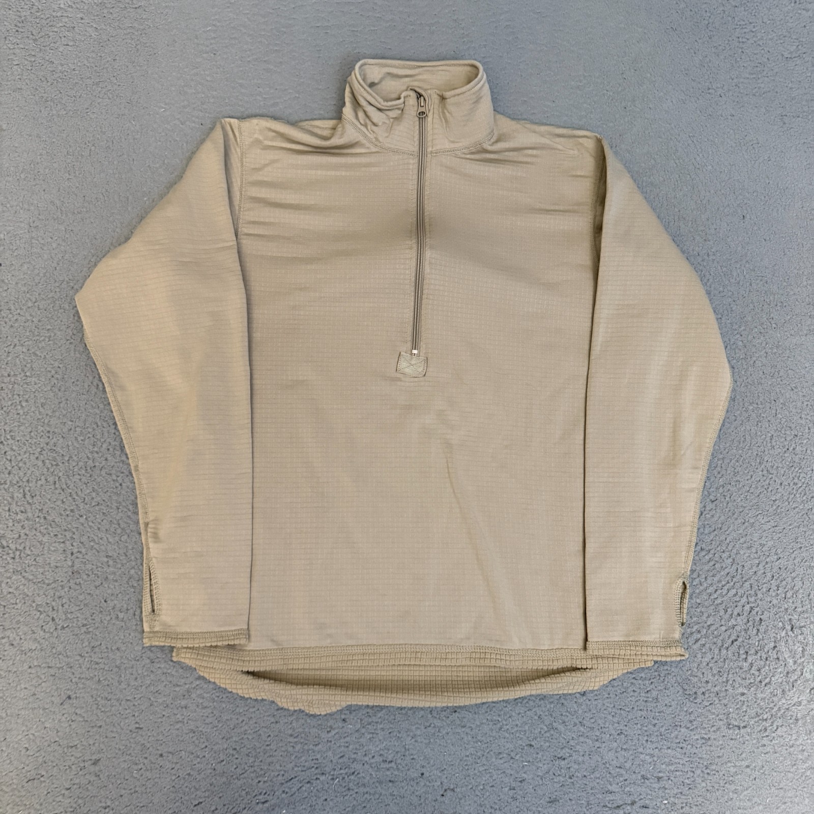 US Military Shirt Mens Size Medium R Mid Weight Cold Weather Gen III Beige