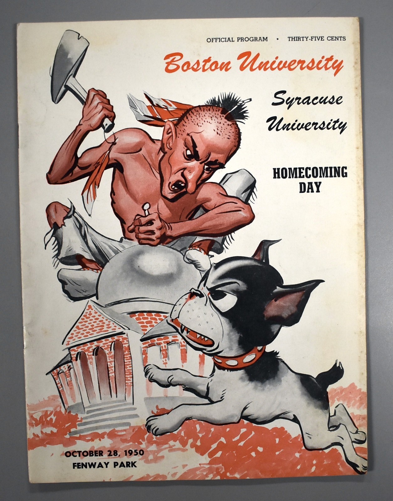 Boston University vs Syracuse Oct 28th 1950 Official Game Program Fenway Park