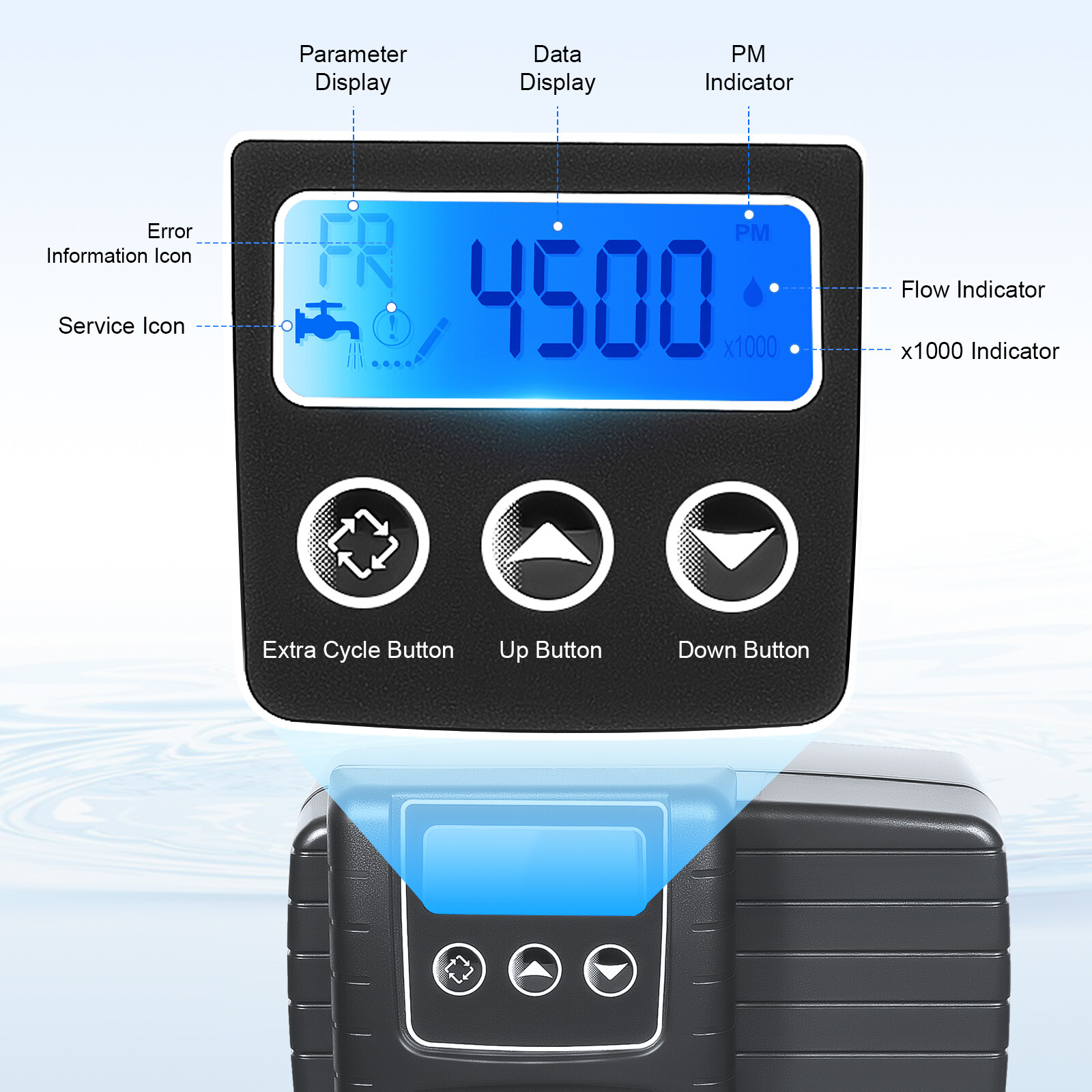 110V Digital Control Valve Water Softener Control Valve Filter Control Head