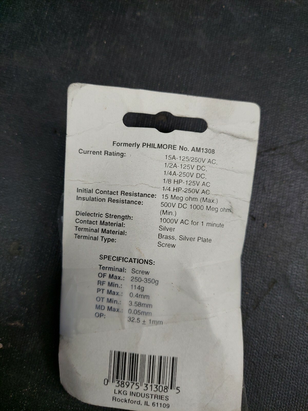Philmore Heavy Duty Snap Action Switch With Roller Plunger 30-1308
