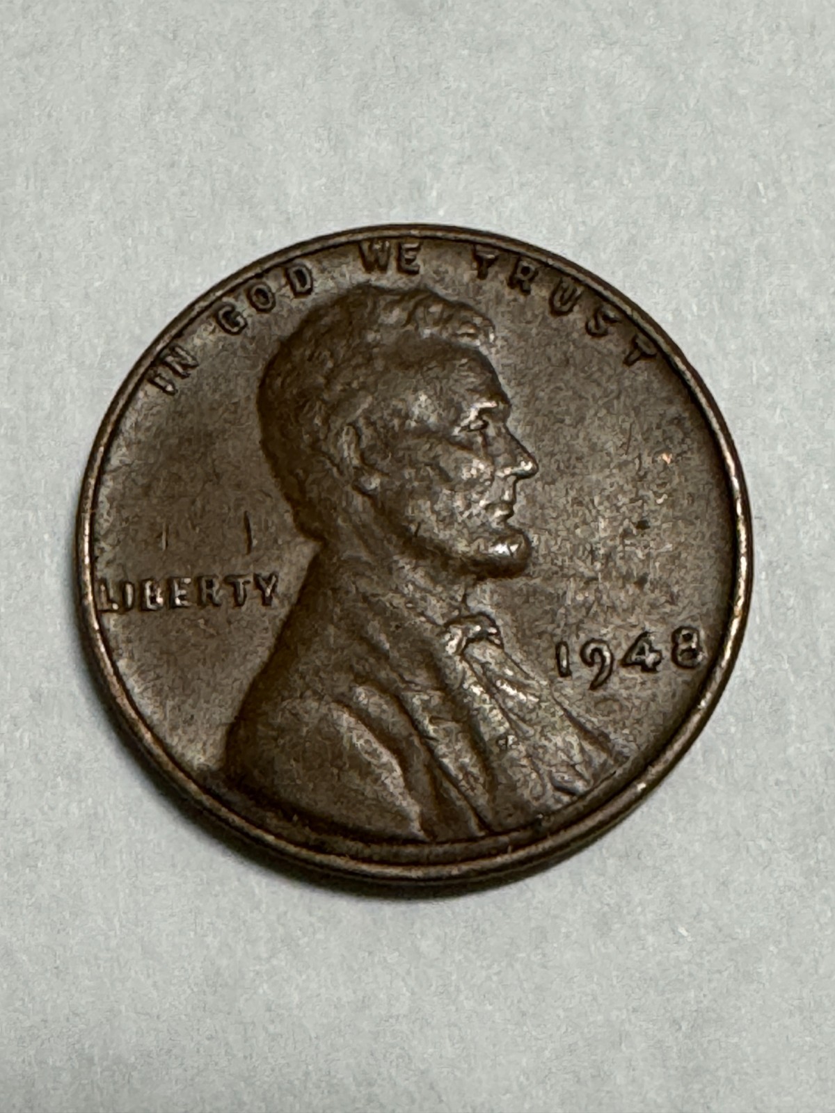 1948 P Lincoln Wheat Penny Philadelphia Mint No Mint Mark Uncertified Circulated