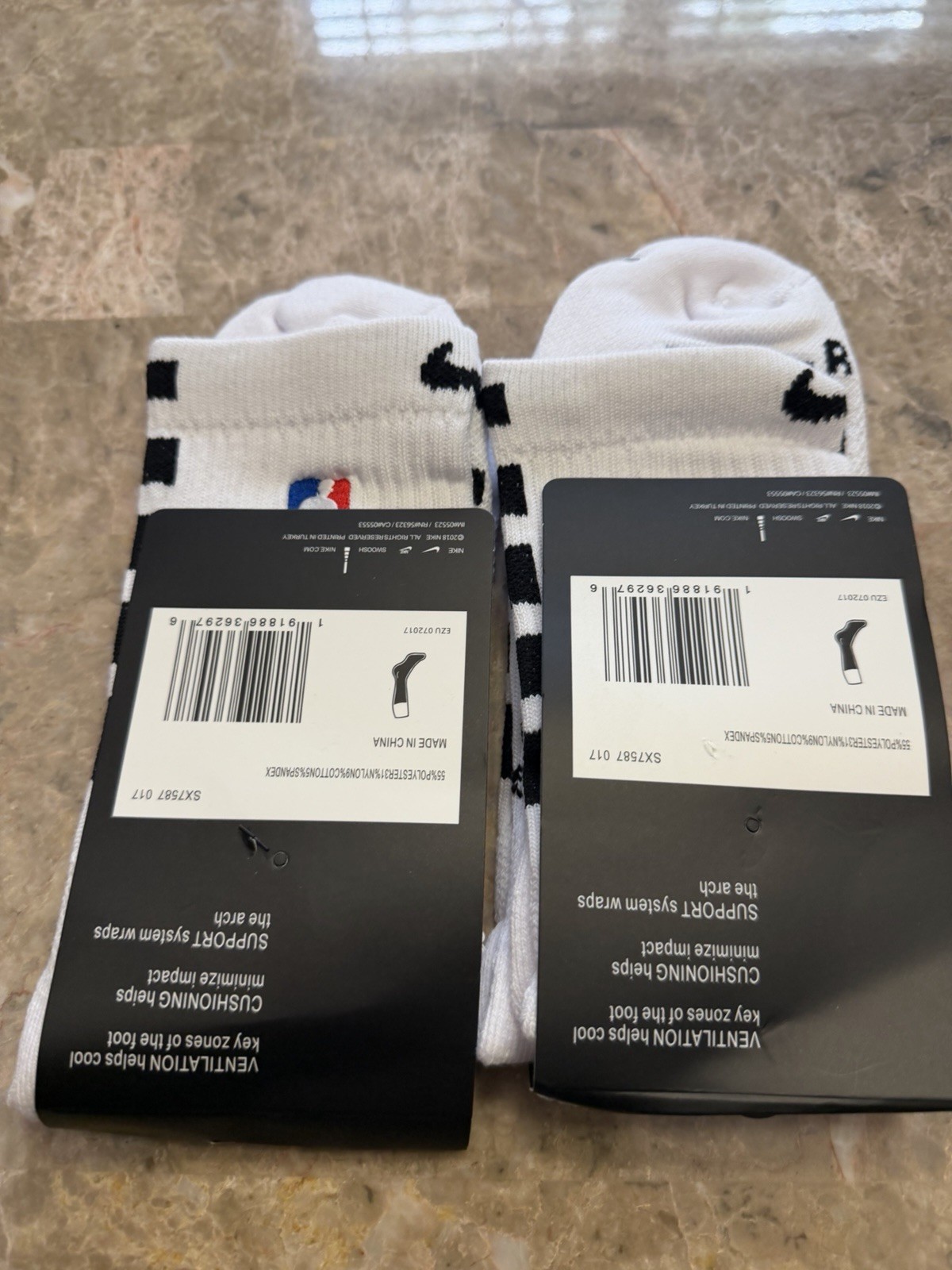Nike Elite Quarter Crew NBA Socks DRI-FIT2 Pair