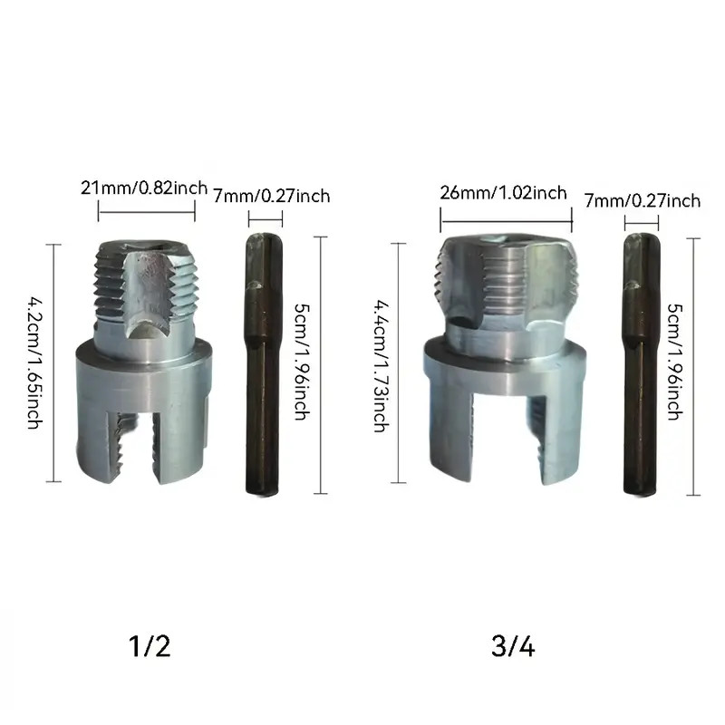 Integrated Internal & External Pipe Threading Tool,PVC Pipe Thread Cutting Tool
