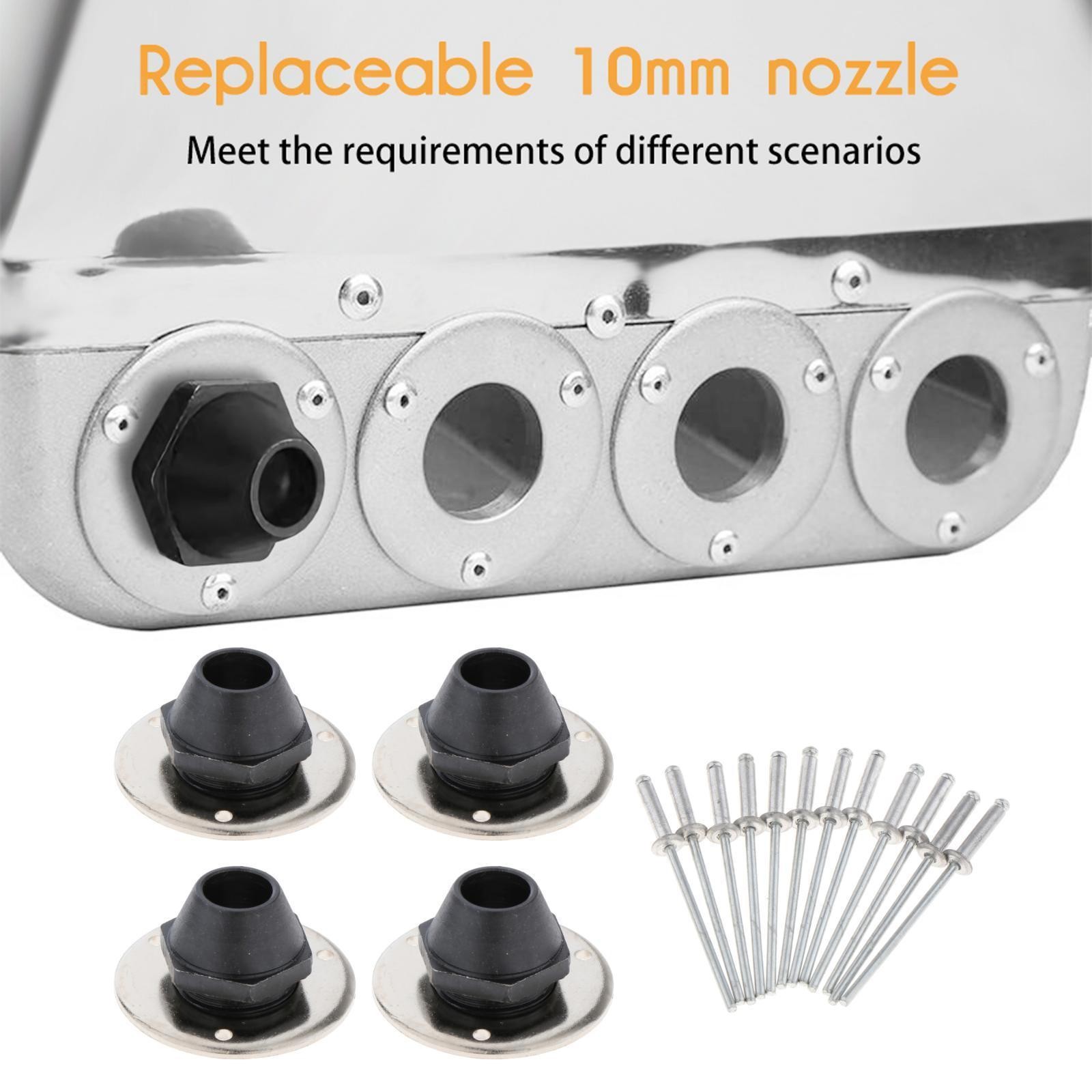 4Pcs Cement Stucco Sprayer Nozzles 10mm Tools with Gaskets Set for Ceilings