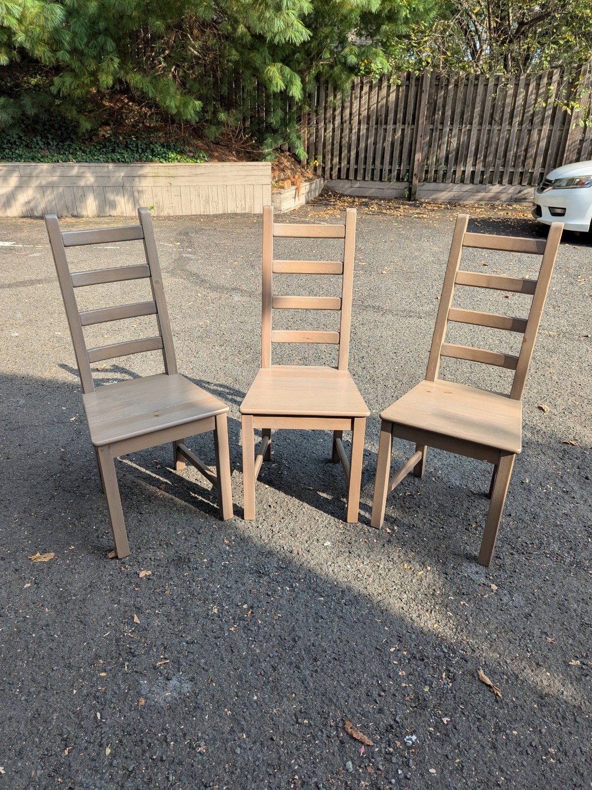 Ikea Black Extendable Dining Table + (6) Taupe Dining Chairs