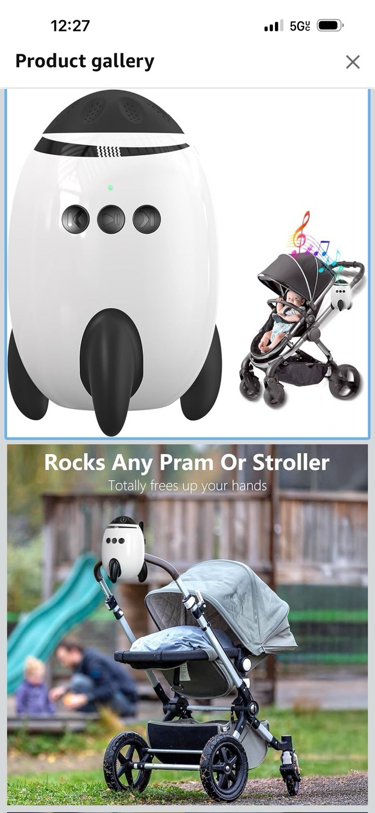 Baby Stroller Rocker Soothing Device Multifunctional Sleeping Artifact Vibrating