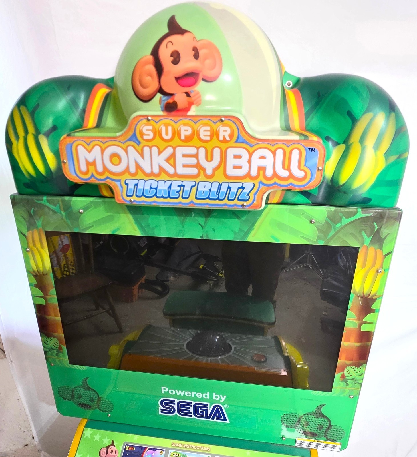 Super Monkey Ball Ticket Blitz Arcade Machine - VERY RARE