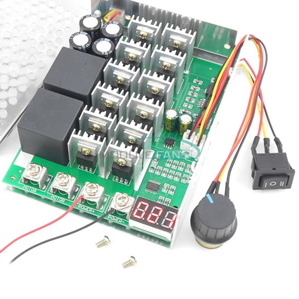 100A Reversible Motor Speed Governor Controller PWM Control Switch DC12V-48V