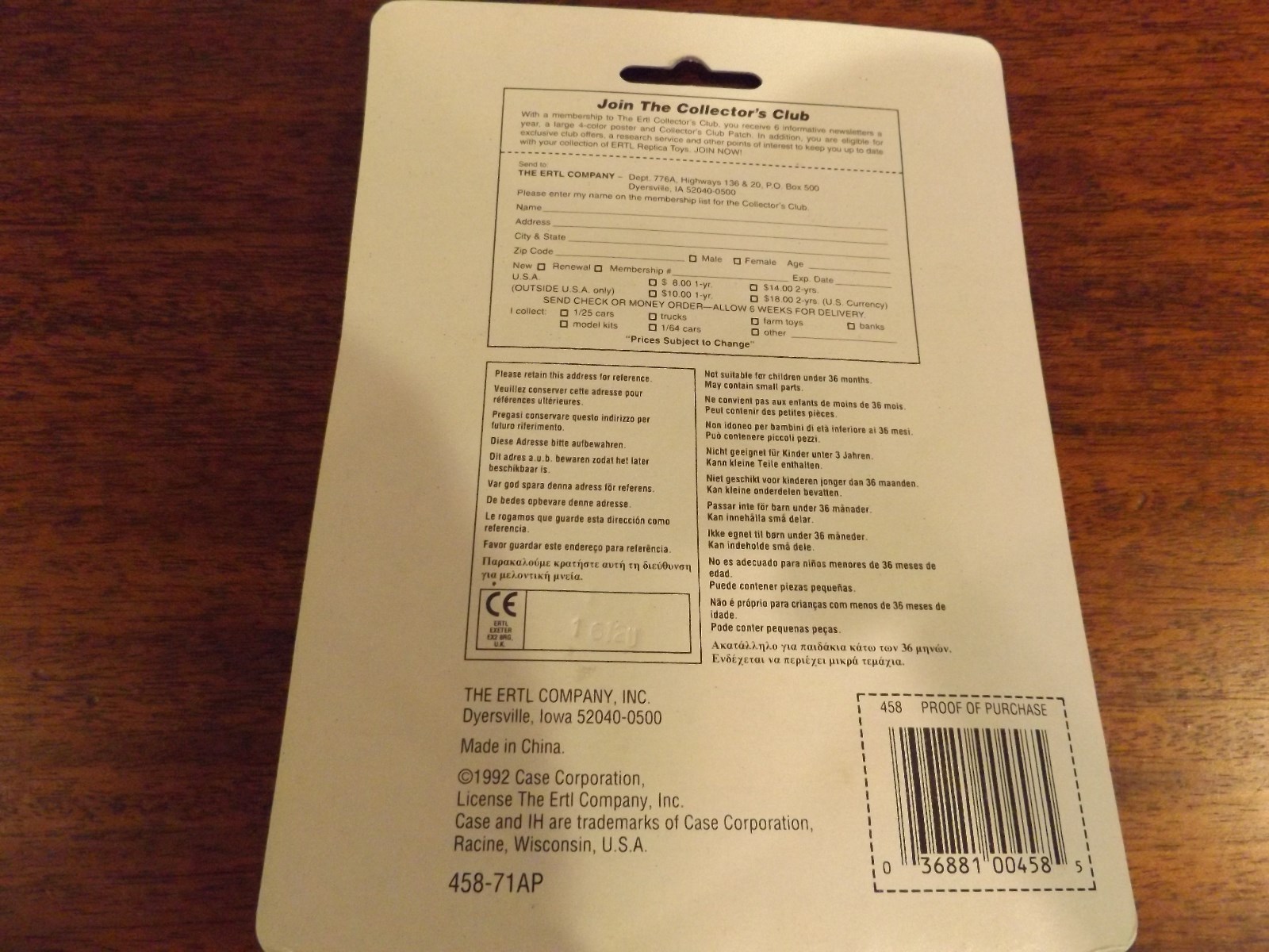 CASE-IH 7130 Blue card