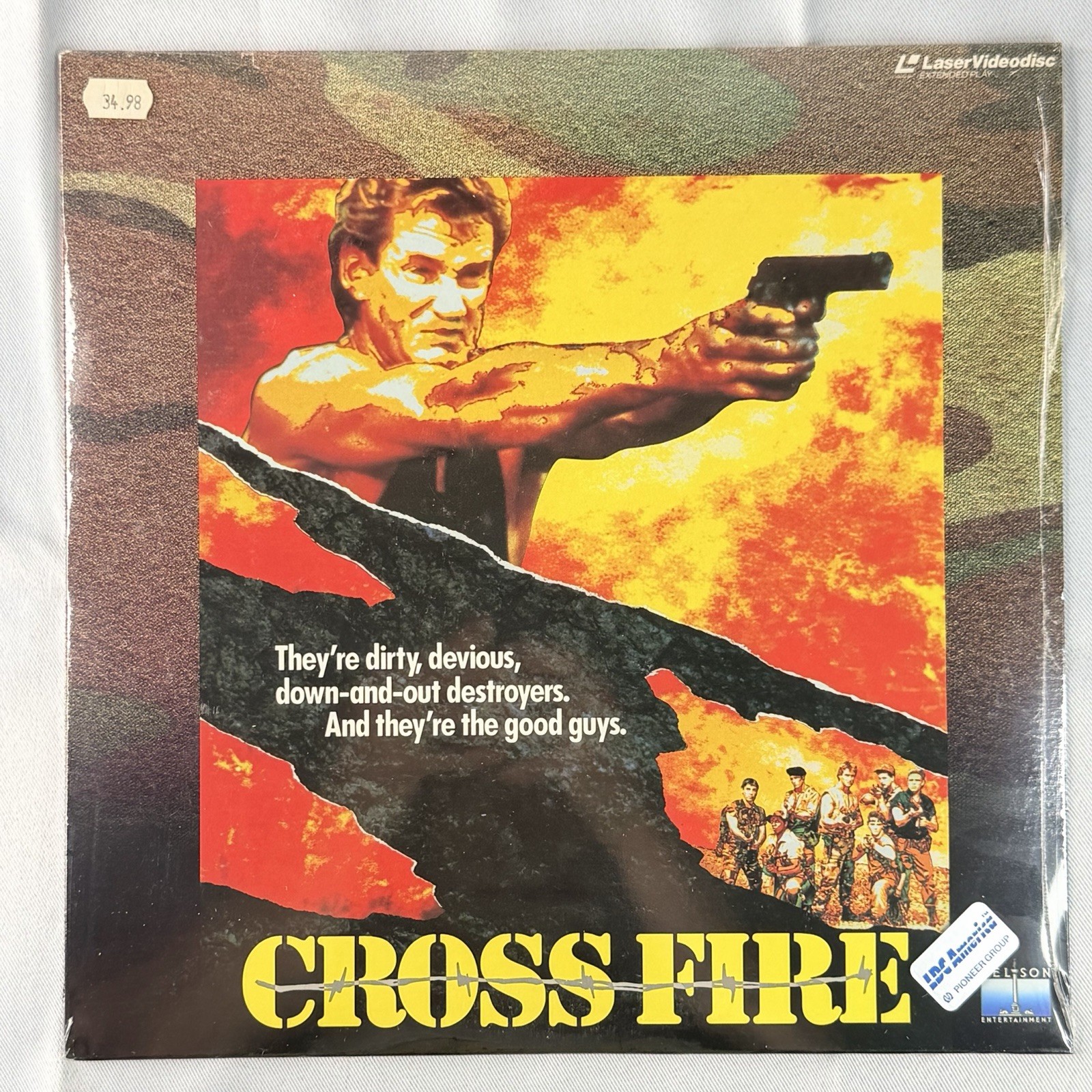 Cross Fire Laserdisc Richard Norton 1989 Action Movie Vintage Laser Video Disc