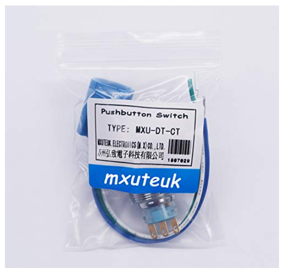 22mm Stainless Steel Metal Latching Emergency Stop Push Button Switch with Conne