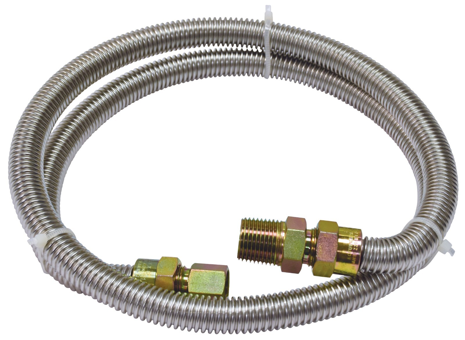 Kenmore 58690 4FT Gas Dryer/Water Heater Connector - 1/2 In. MIP x 3/8 In. FIP