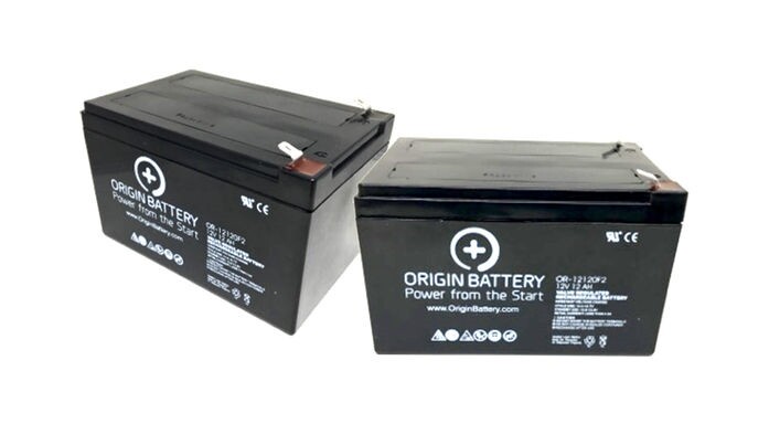 TravelScoot Mobility Scooter Battery Kit 12V 12AH SLA AGM - New OEM Replacement