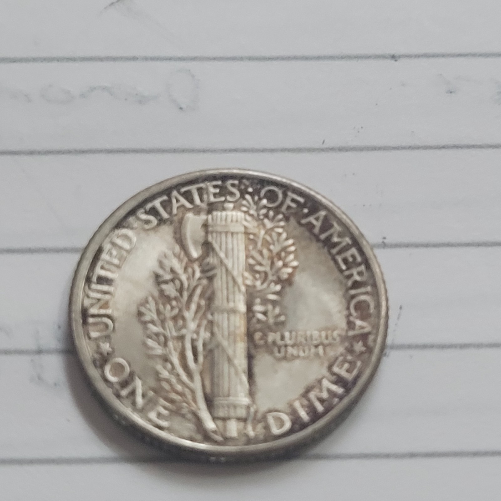 1937 MERCURY DIME ( AU)