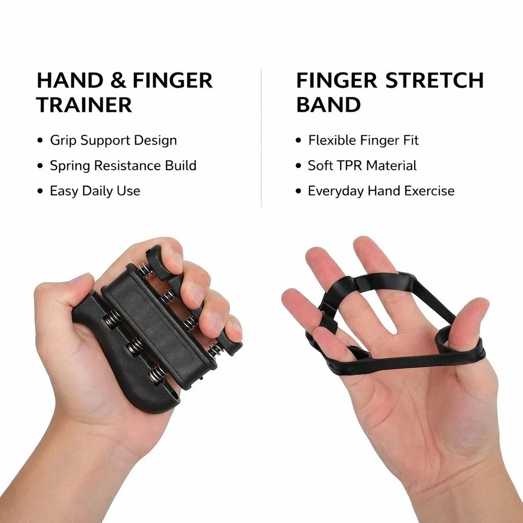 Hand Grip Strength Trainer Adjustable Gripper Forearm Exerciser Gym Workout