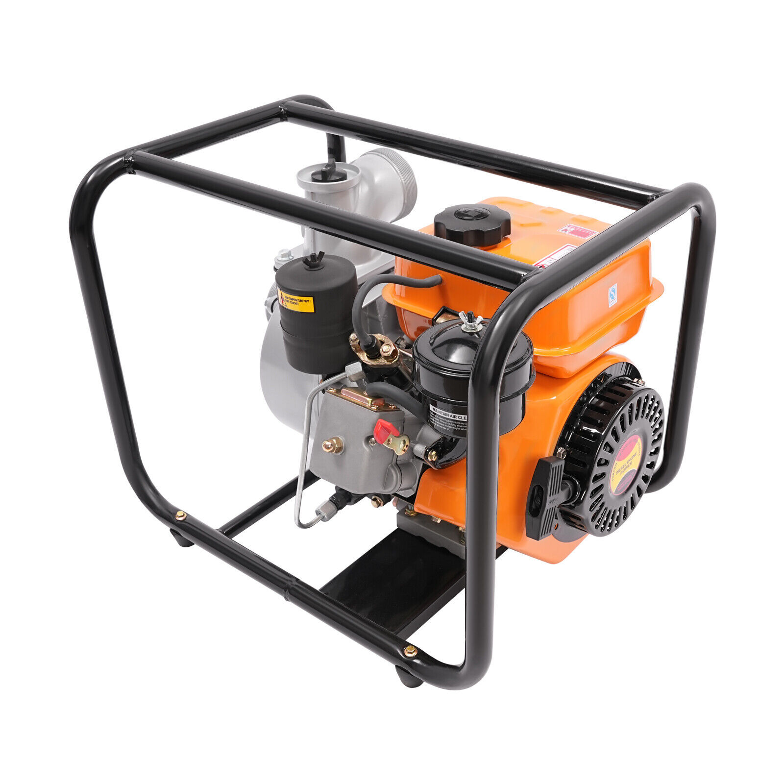 196CC Water Pump W/pipe,4l/1.06gal Diesel Powered 3600rpm Water Transfer Pump