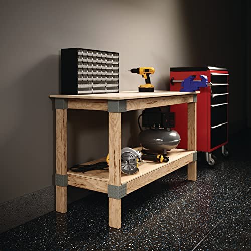 Heavyweight 2' x 4' Do-It-Yourself Workbench Kit,Gray Work Bench Kit