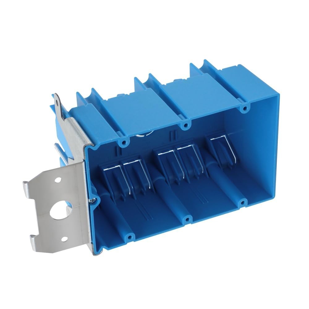 XGGYA 3 Gang Electrical Box Adjustable,Blue Boxes 1, 3
