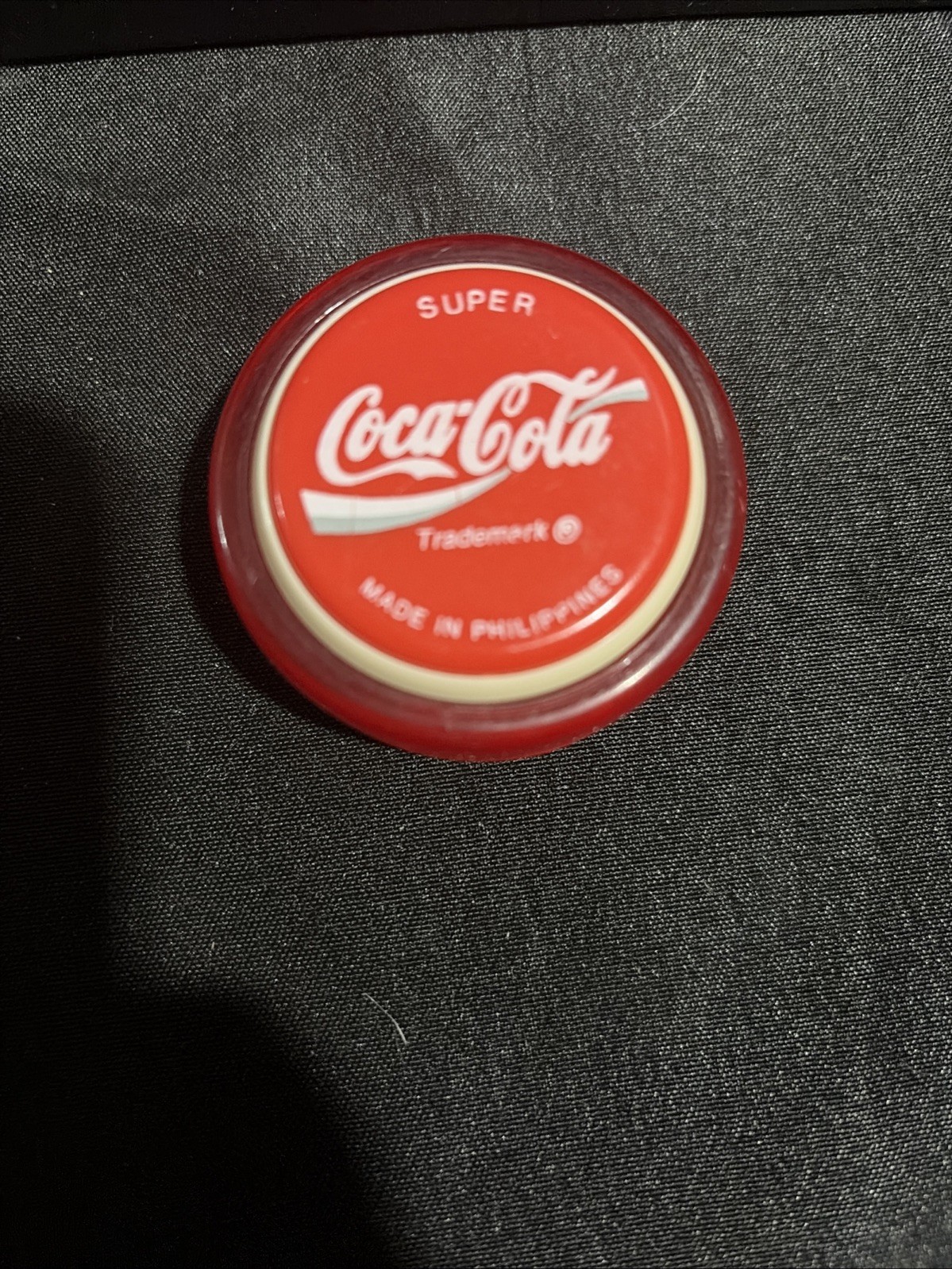 Vintage Russell Coca-Cola Yo-Yo - Super- Red Plastic Toy - With No String