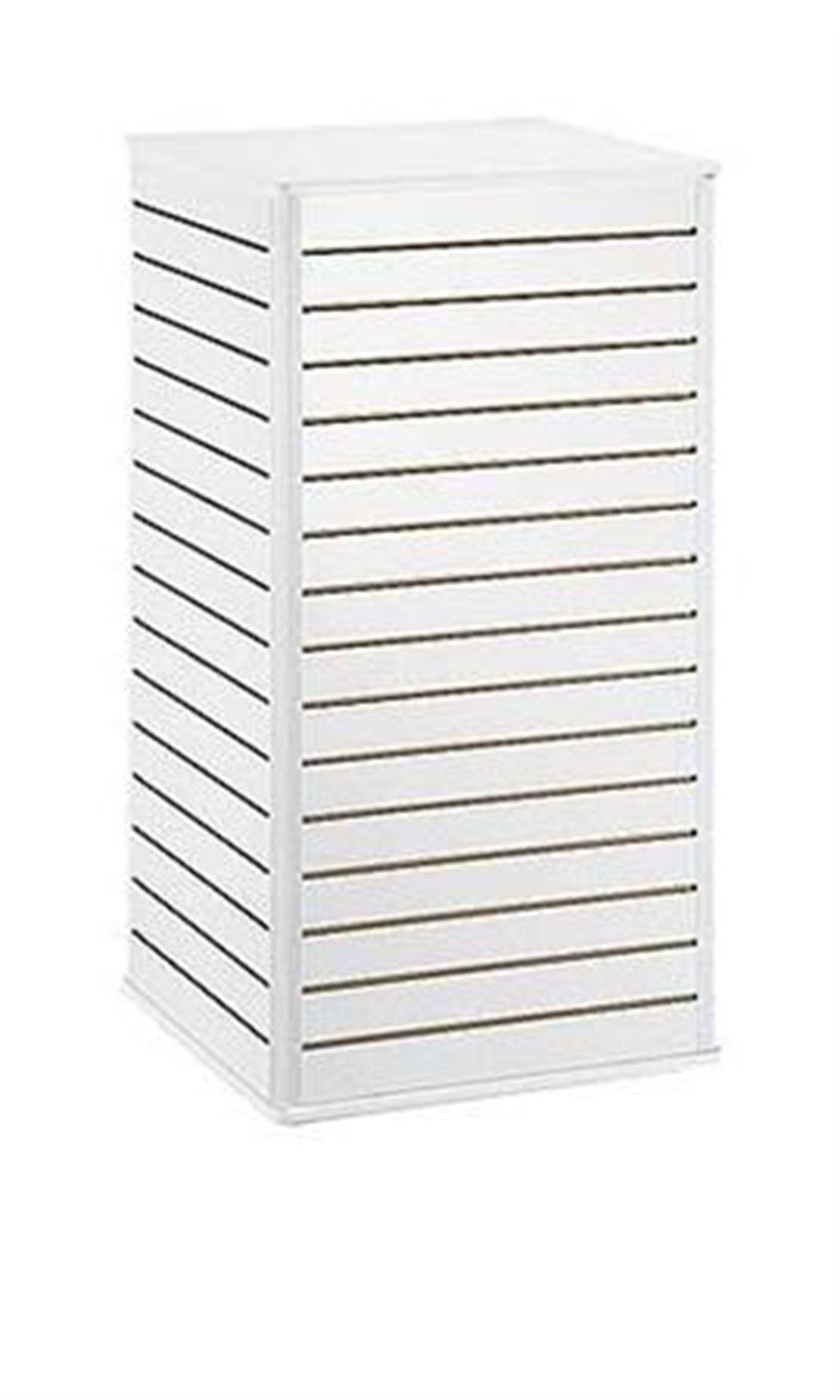 SSWBasics 24" x 48" White Slatwall Tower
